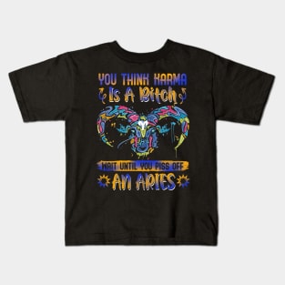 Don't Piss Of An Aries Funny Kids T-Shirt